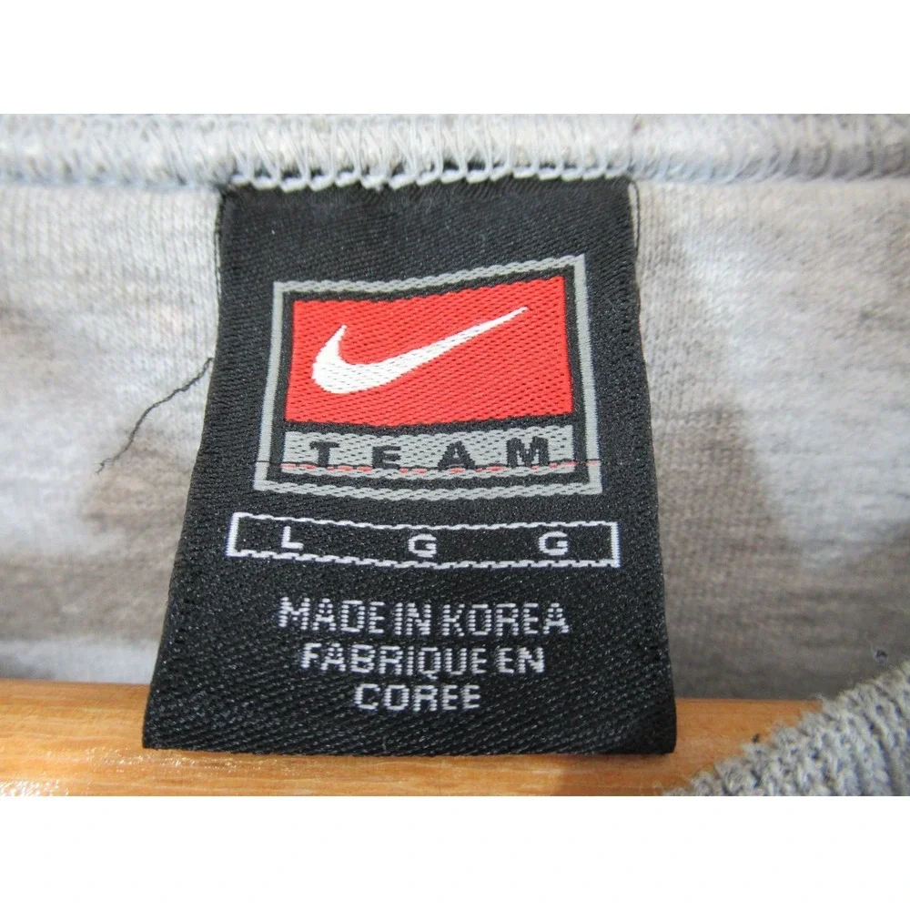 Vtg 90s Y2K University Of Michigan Nike Team Crewneck Sweatshirt Men L Swoosh - Picture 3 of 10